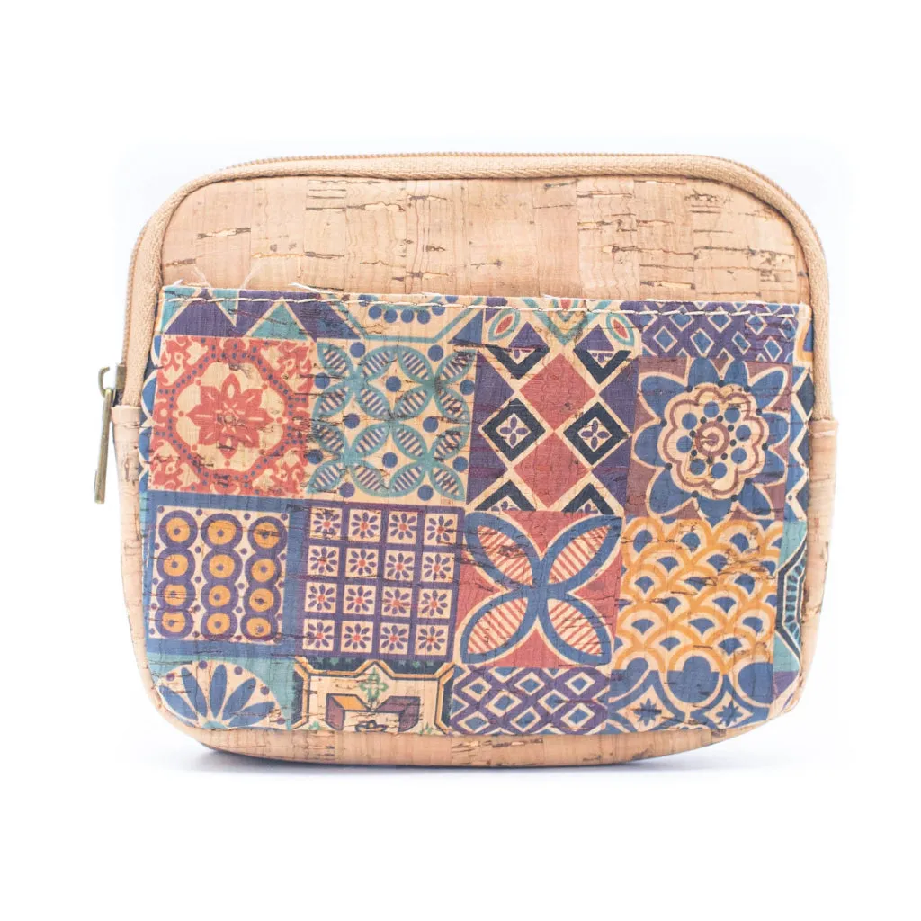 BUY 1 GET 1 FREE: （5units）cork coin purse pattern wallet BAGF-001