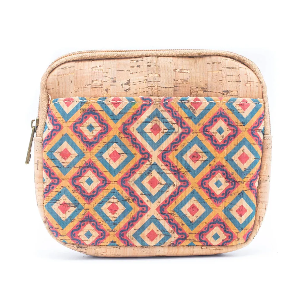 BUY 1 GET 1 FREE: （5units）cork coin purse pattern wallet BAGF-001