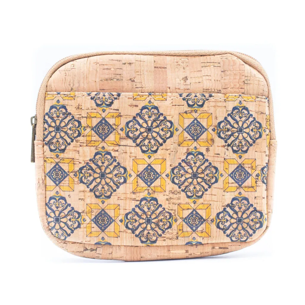 BUY 1 GET 1 FREE: （5units）cork coin purse pattern wallet BAGF-001