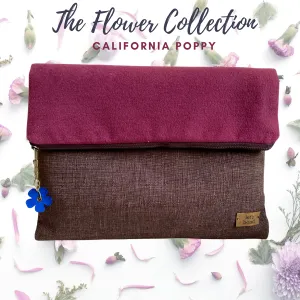 California Poppy Clutch bag