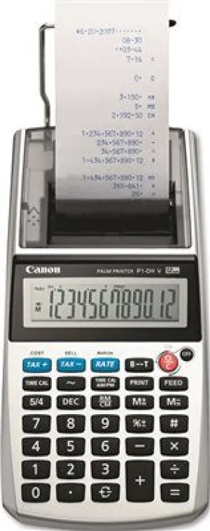 Canon P1-Dhv One-Color 12-Digit Printing Calculator 12-Digit Lcd Purple