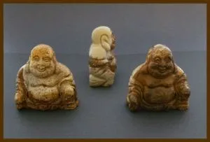 Carved Gemstone Buddha - Various