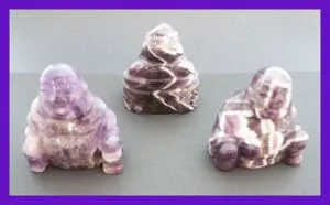 Carved Gemstone Buddha - Various