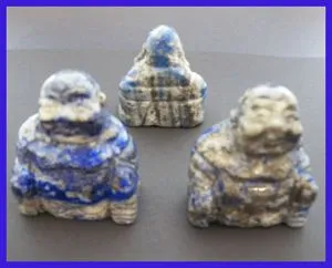 Carved Gemstone Buddha - Various