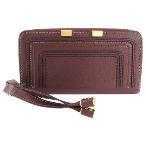 Chloe Marcie Dark Velvet Continental Zipper Wallet