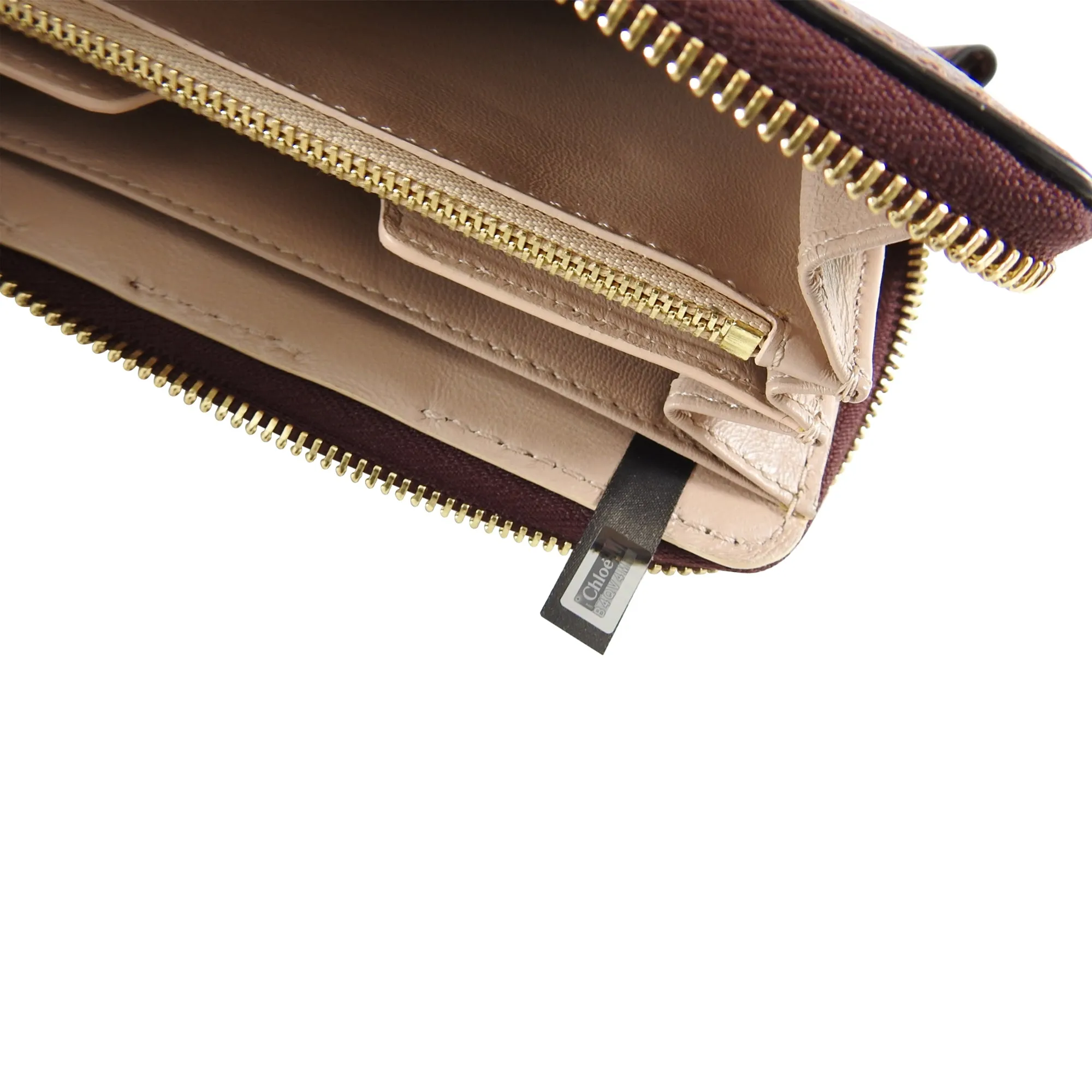 Chloe Marcie Dark Velvet Continental Zipper Wallet