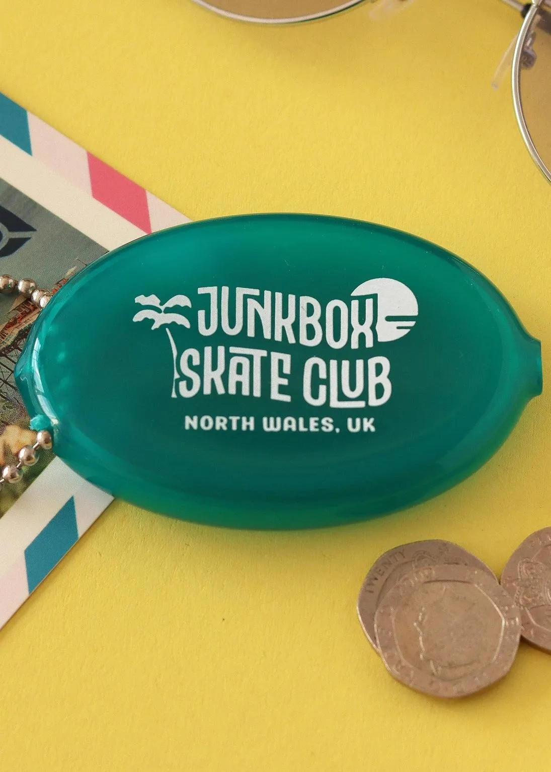 Coin Purse in Translucent Teal