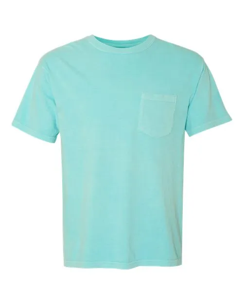 Comfort Colors Garment-Dyed Heavyweight Pocket T-Shirt 6030 Celadon