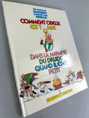 Comment Obelix Est Tombe dans la Marmite du Druide Quand Il Etait Petit 1989 1st French Edition Rare HB EO