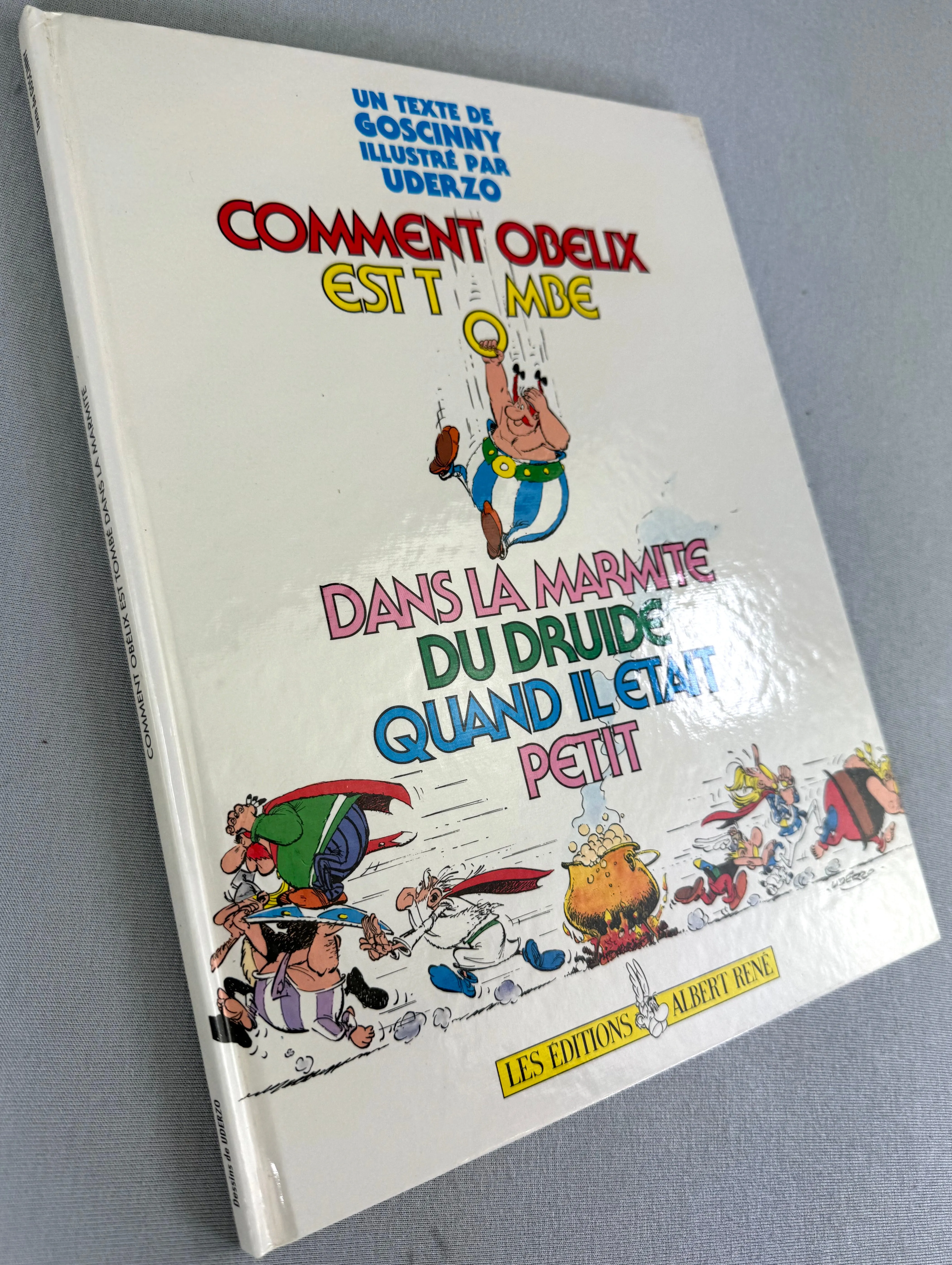 Comment Obelix Est Tombe dans la Marmite du Druide Quand Il Etait Petit 1989 1st French Edition Rare HB EO