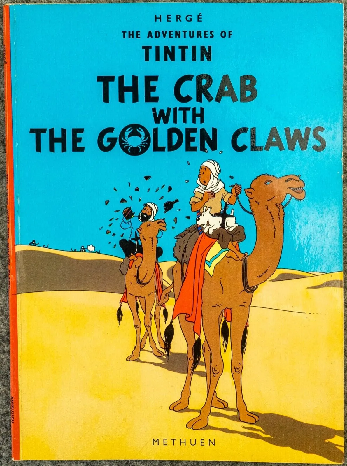 Crab with the Golden Claws Methuen 1972 1st UK Paperback Edition Rare Tintin Book Herge