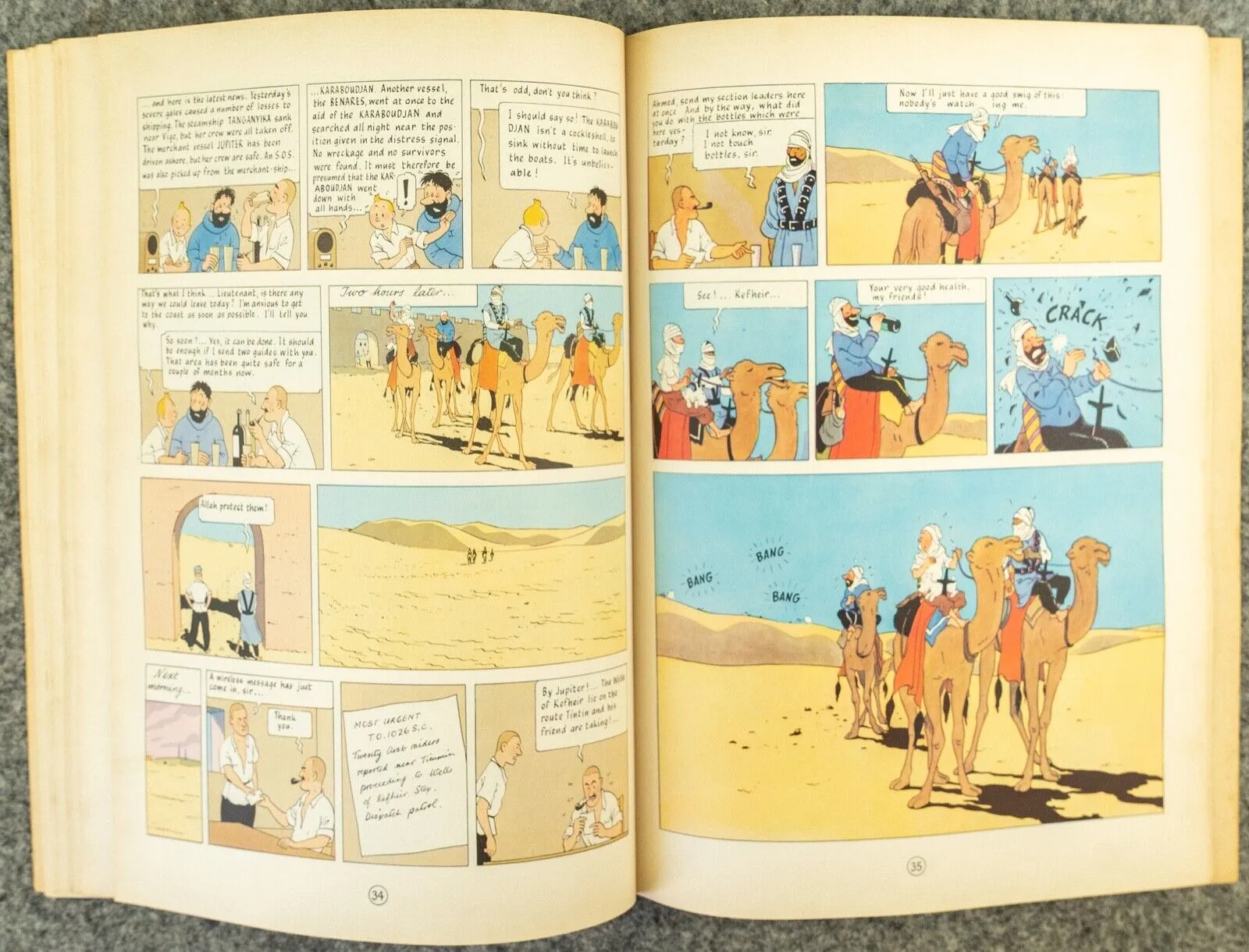 Crab with the Golden Claws Methuen 1972 1st UK Paperback Edition Rare Tintin Book Herge