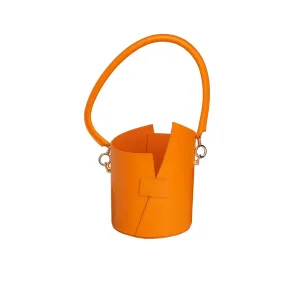 Curved Handle Birkie Bag In Orange