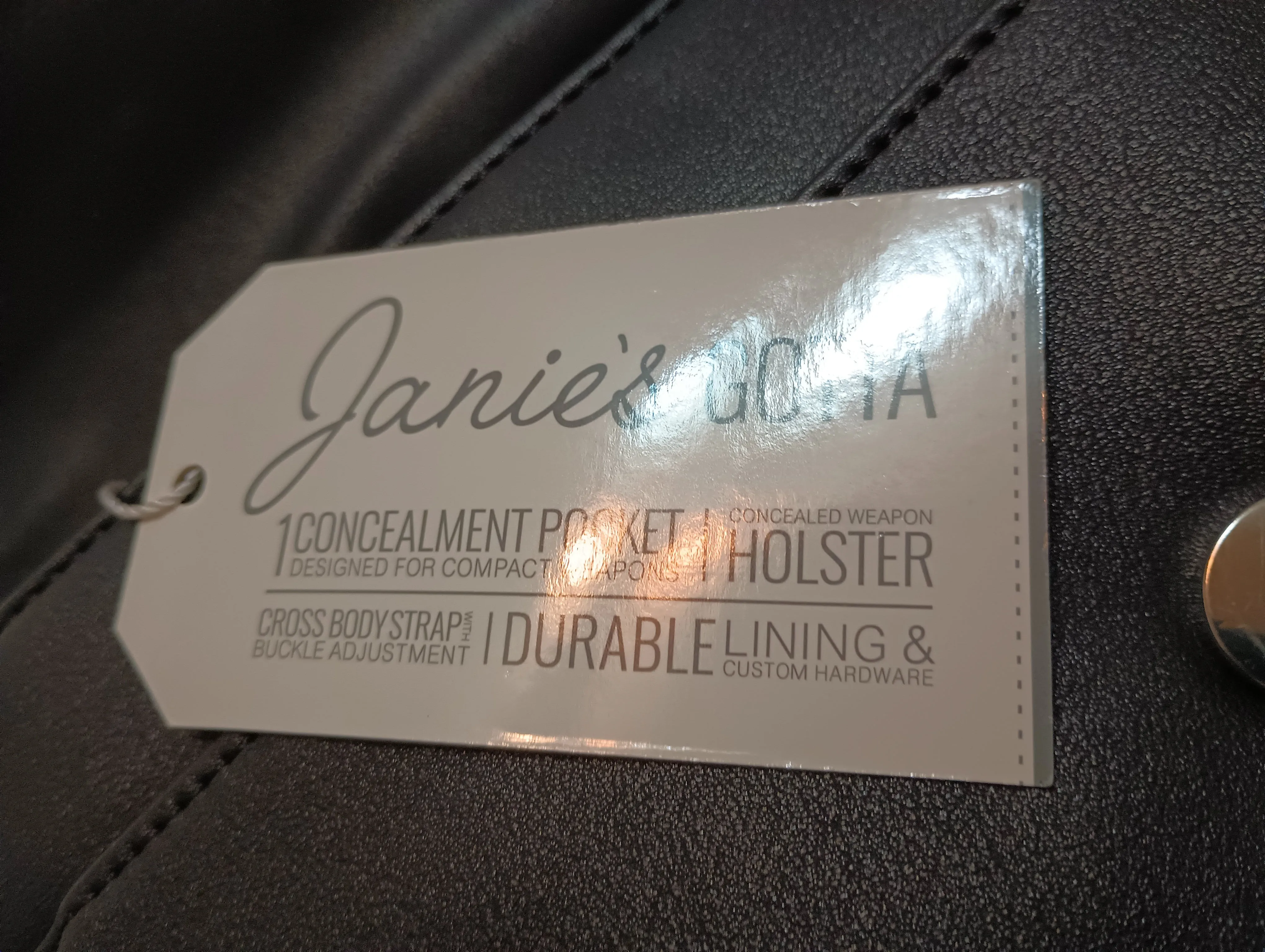 DAMSEL IN DEFENSE JANIES GOTTA BLACK PURSE