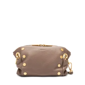 DANIEL CROSSBODY CLUTCH SML - Sculpted Taupe/Brushed Gold