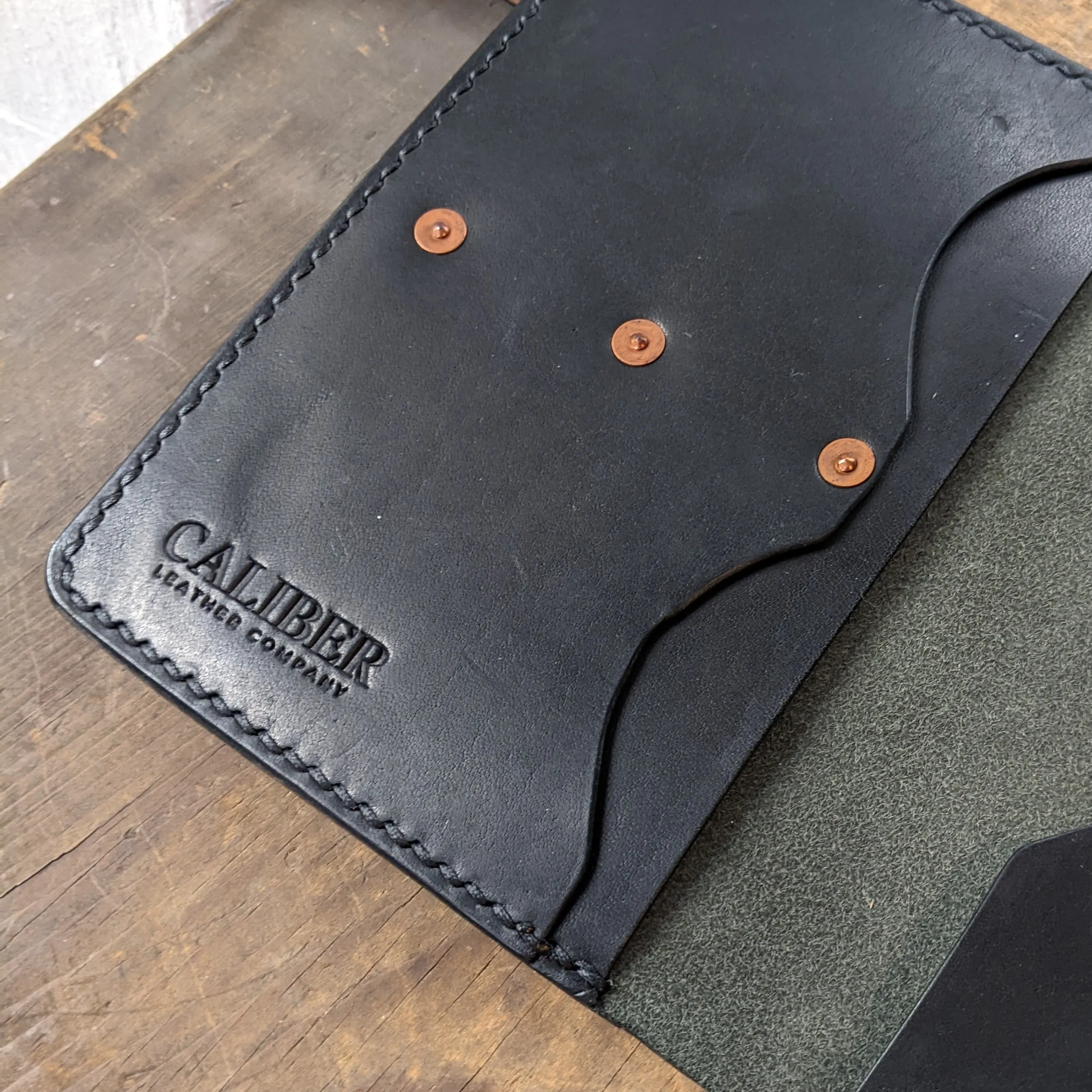 Delaware River - Horween Leather Passport Travel Wallet