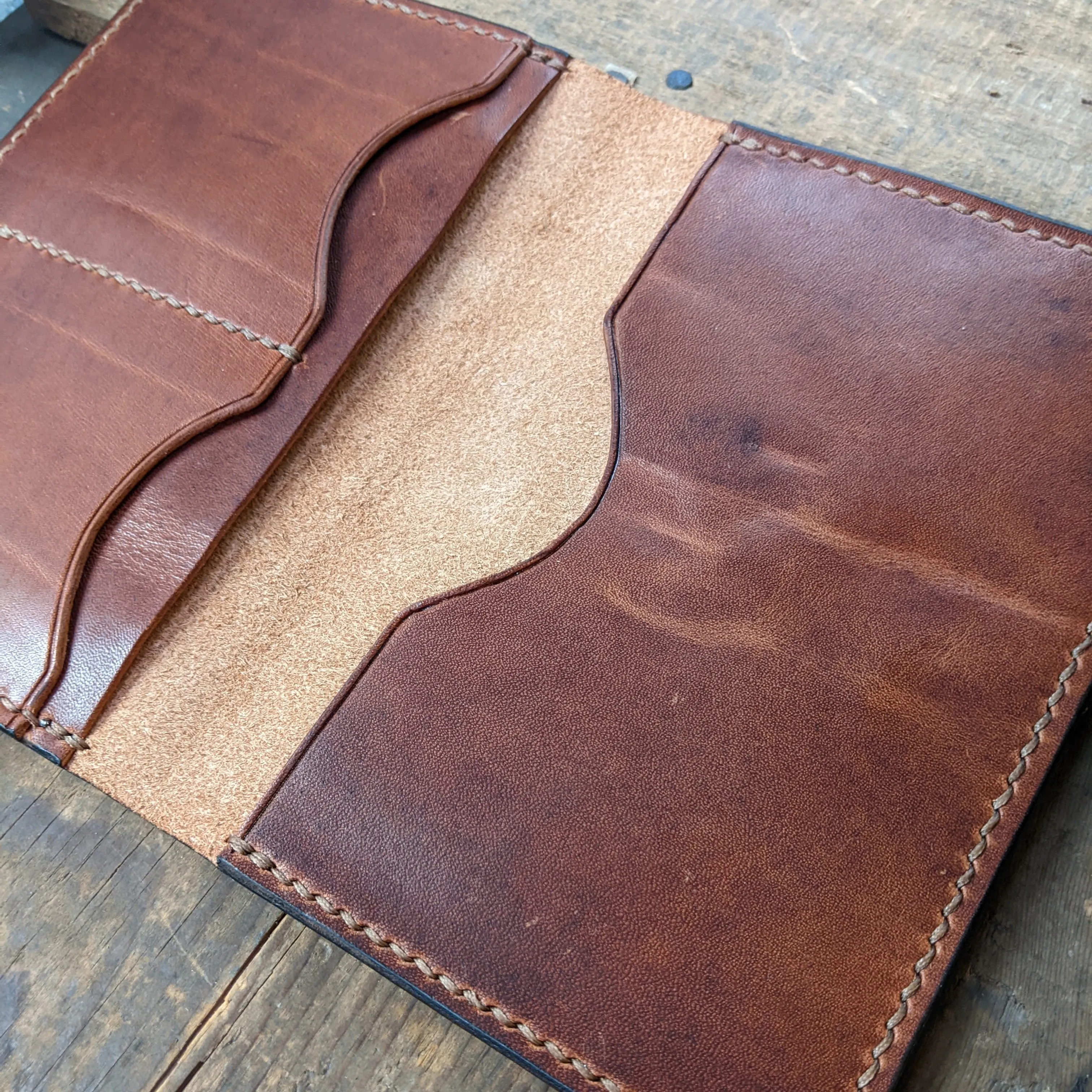 Delaware River - Horween Leather Passport Travel Wallet