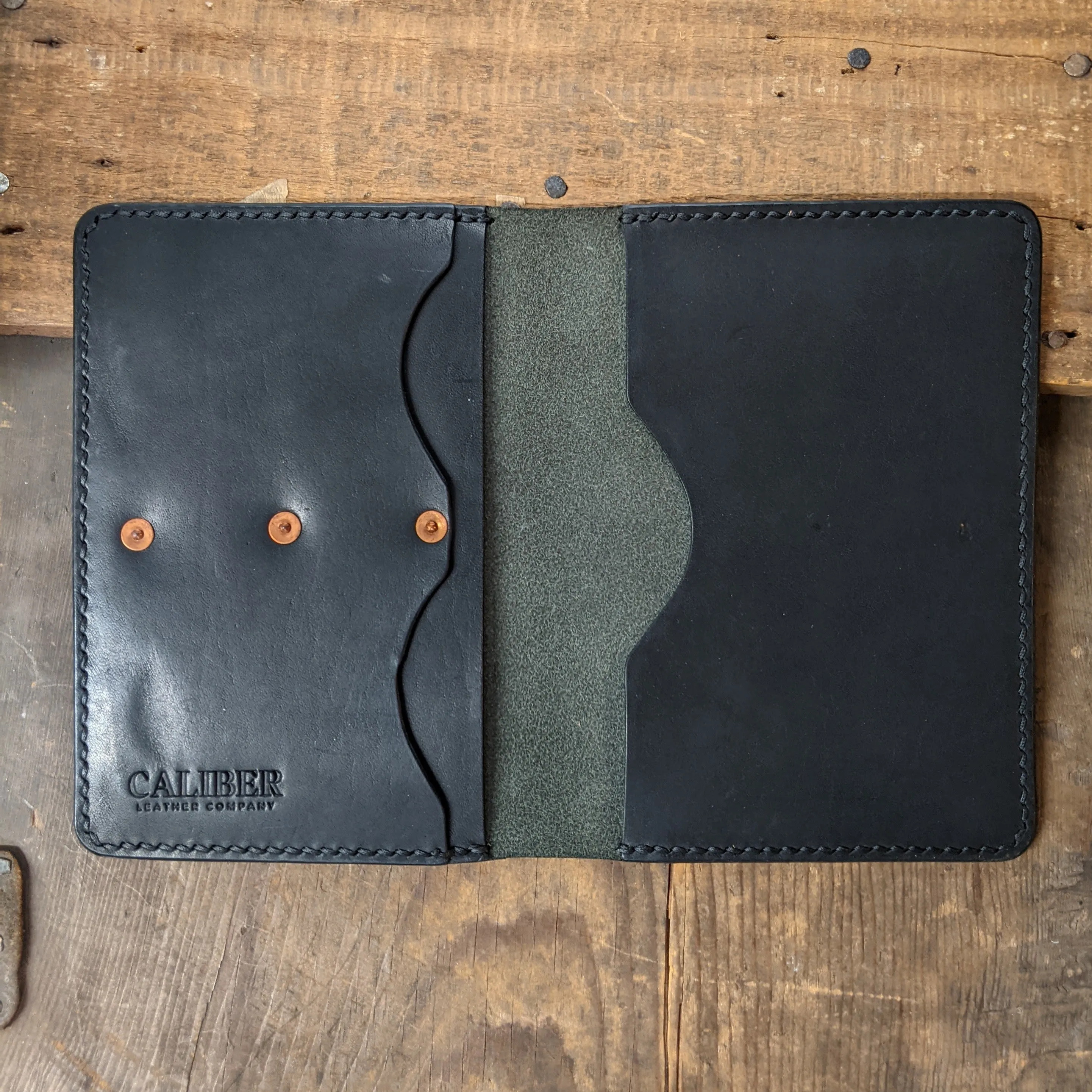 Delaware River - Horween Leather Passport Travel Wallet