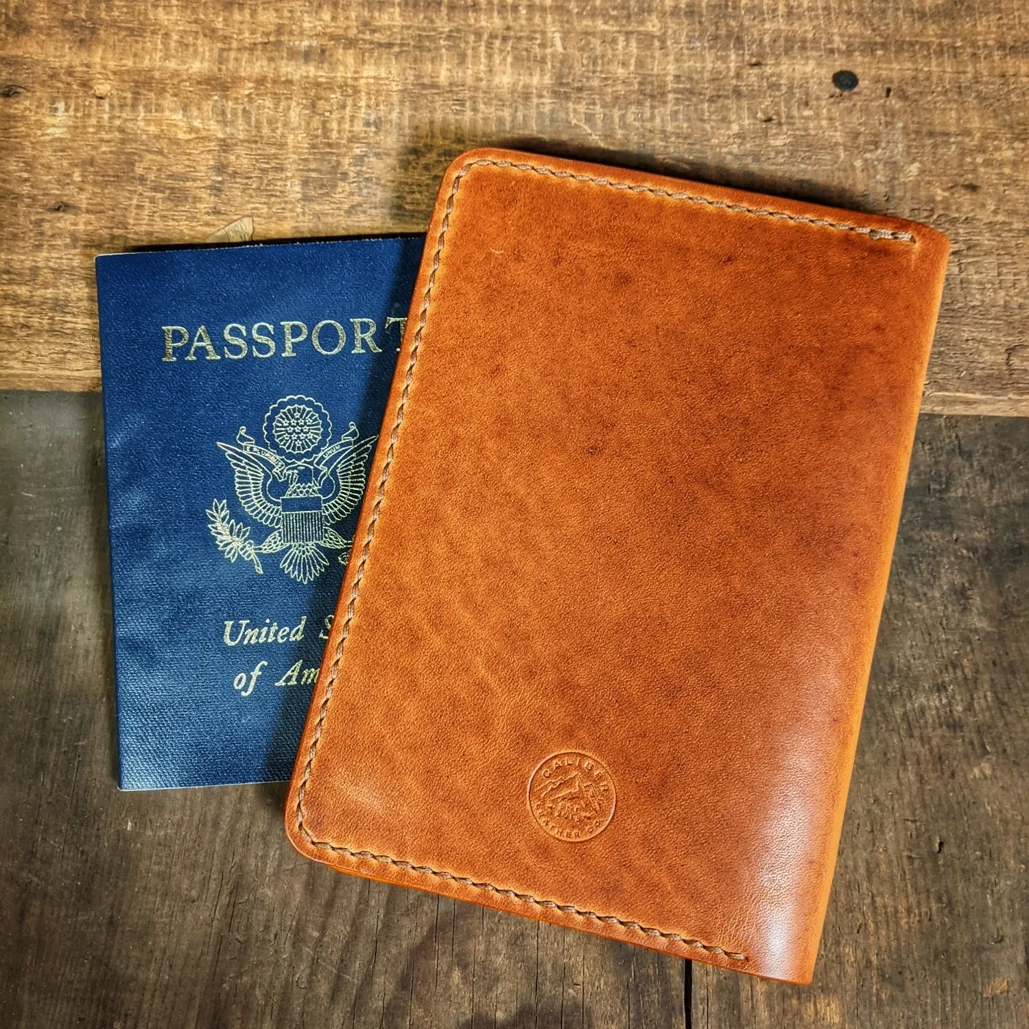 Delaware River - Horween Leather Passport Travel Wallet