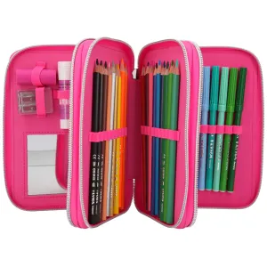 Depesche Ylvi Triple Pencil Case Naya Pink