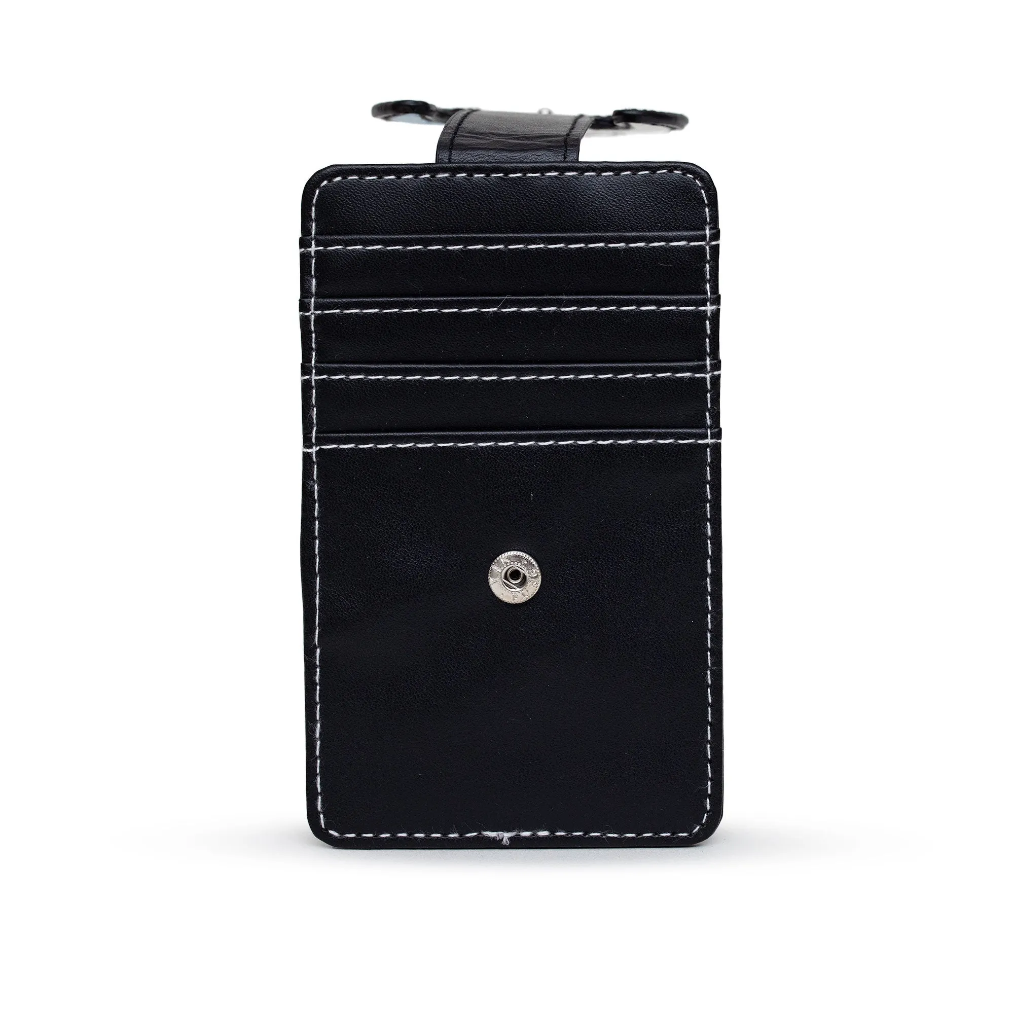 Disney Wallet, Character Wallet ID Card Holder, The Nightmare Before Christmas Zero Face Black, Vegan Leather