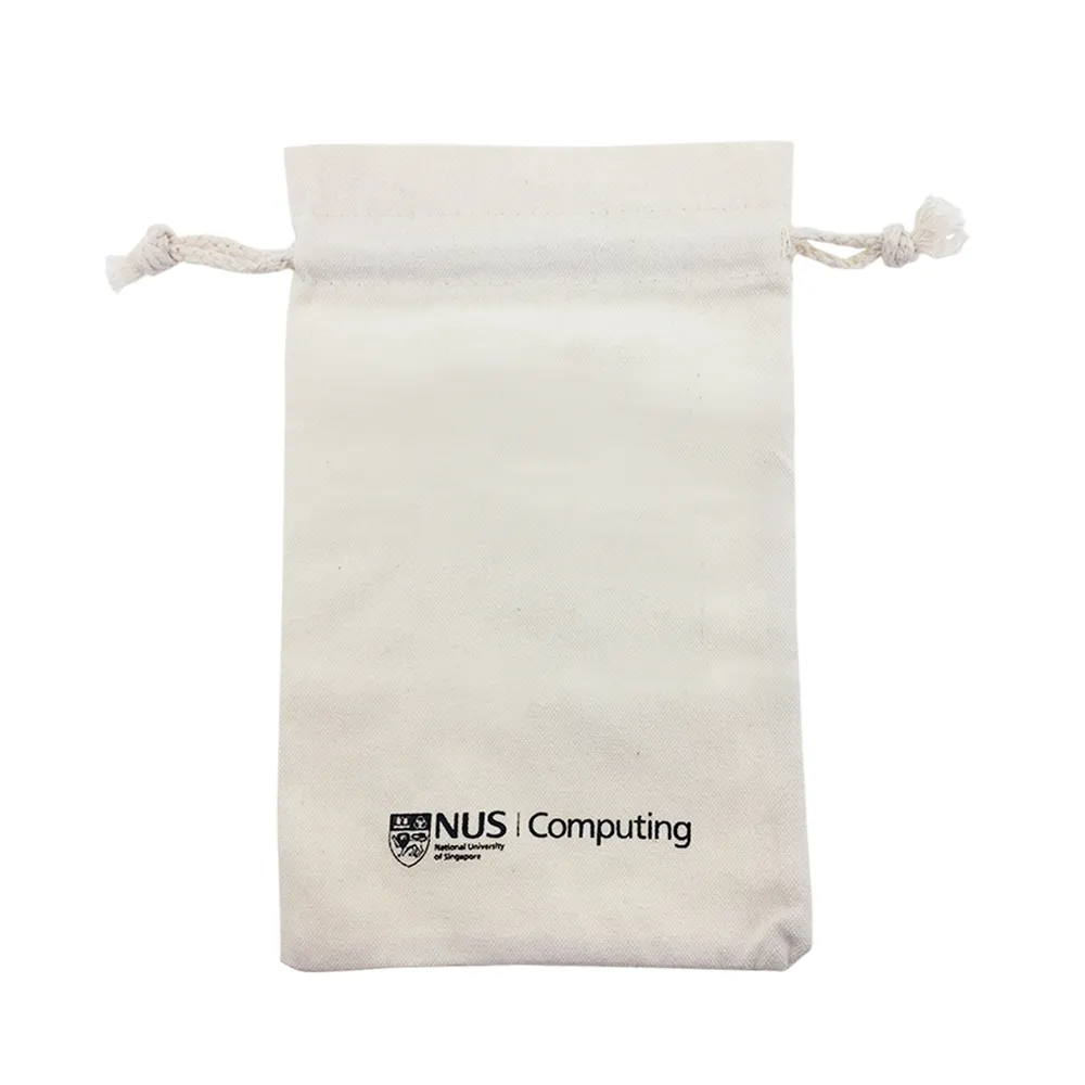 Drawstring Canvas Pouch Big (16cm x 26cm)