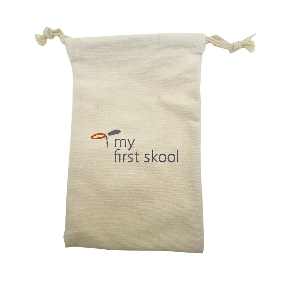 Drawstring Canvas Pouch Big (16cm x 26cm)