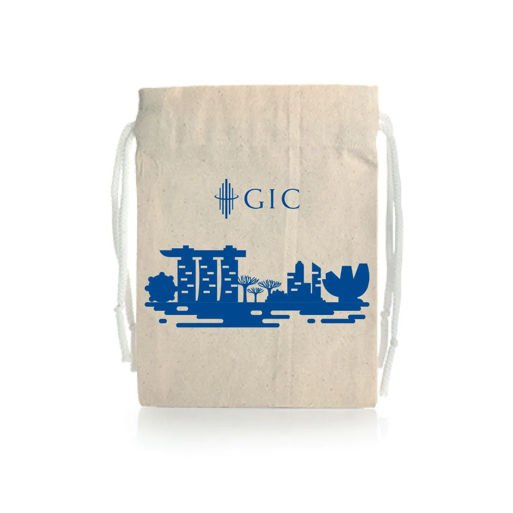 Drawstring Canvas Pouch Big (16cm x 26cm)