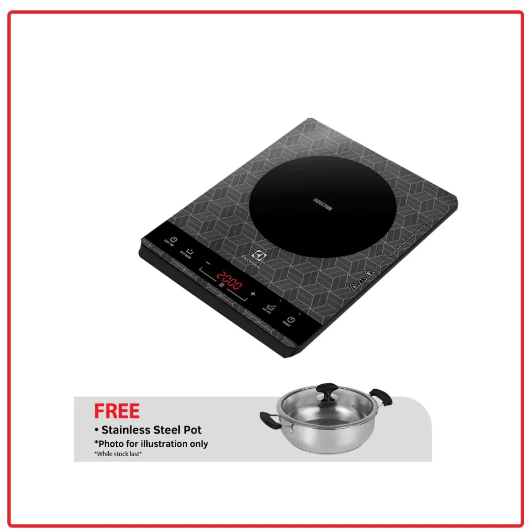 Electrolux ETD29PKB 2000W Portable Induction Cooker