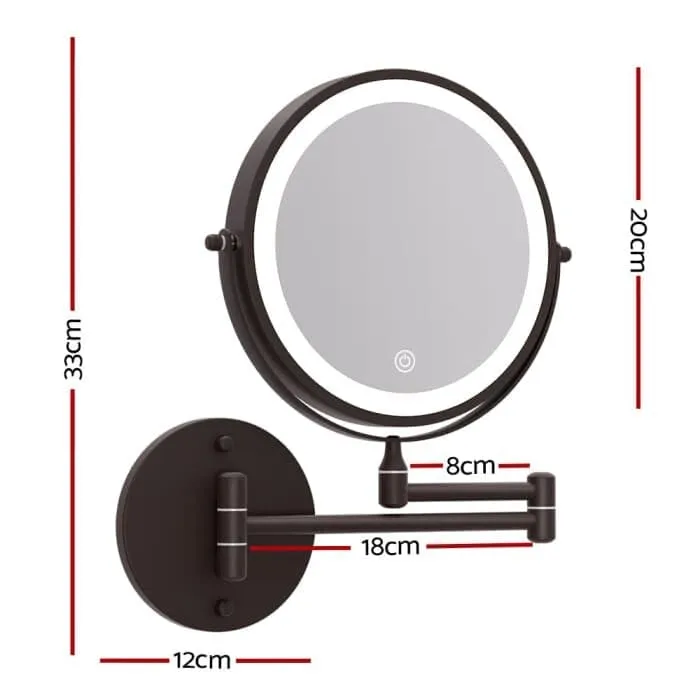Embellir Extendable Makeup Mirror 10x Magnifying Double-sided