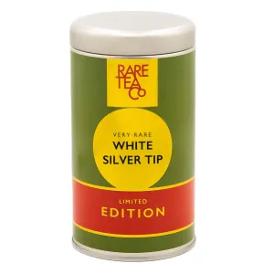 Empty Very Rare White Silver Tip Tin