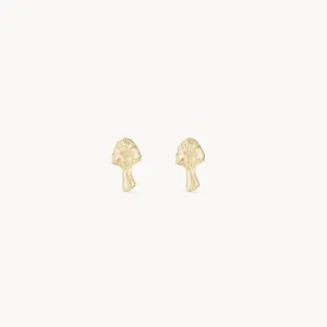 Enchanted Spirit Mushroom Earring (14K Gold)
