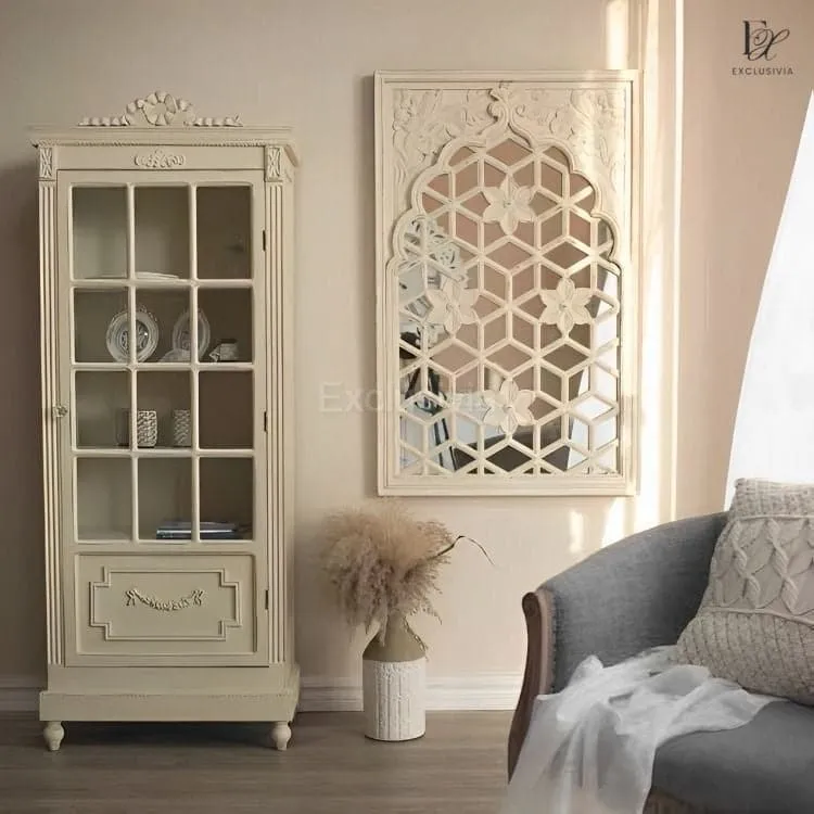 EWIZ French Lattice Wall Mirror Decor