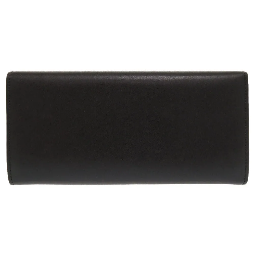 FENDI Long Wallet Purse 8M2051 leather black By The Way Continental Women Used