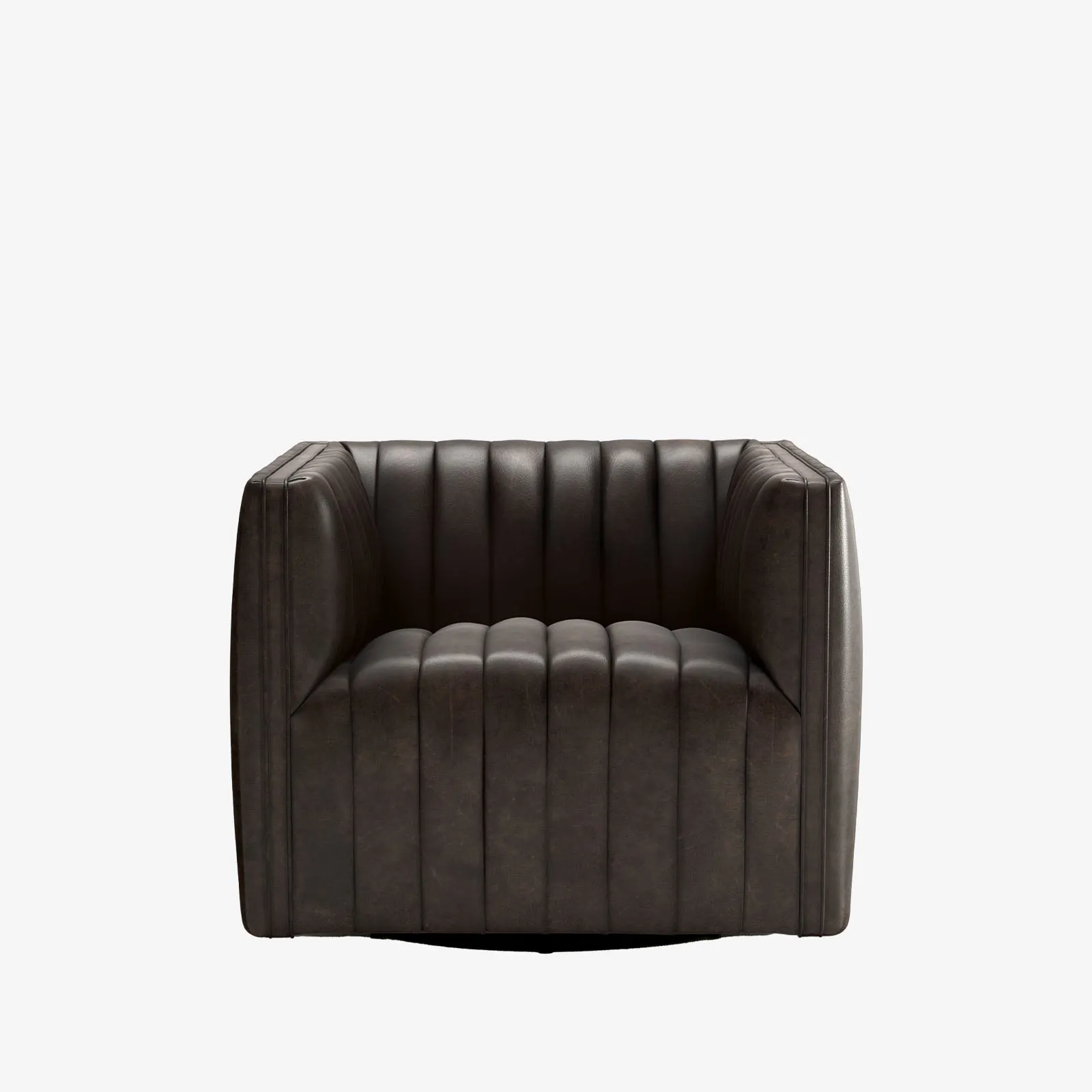 Four Hands Augustine Swivel Chair in Deacon Wolf