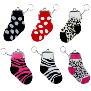 Fun Novelty Sock Shaped Coin Purse