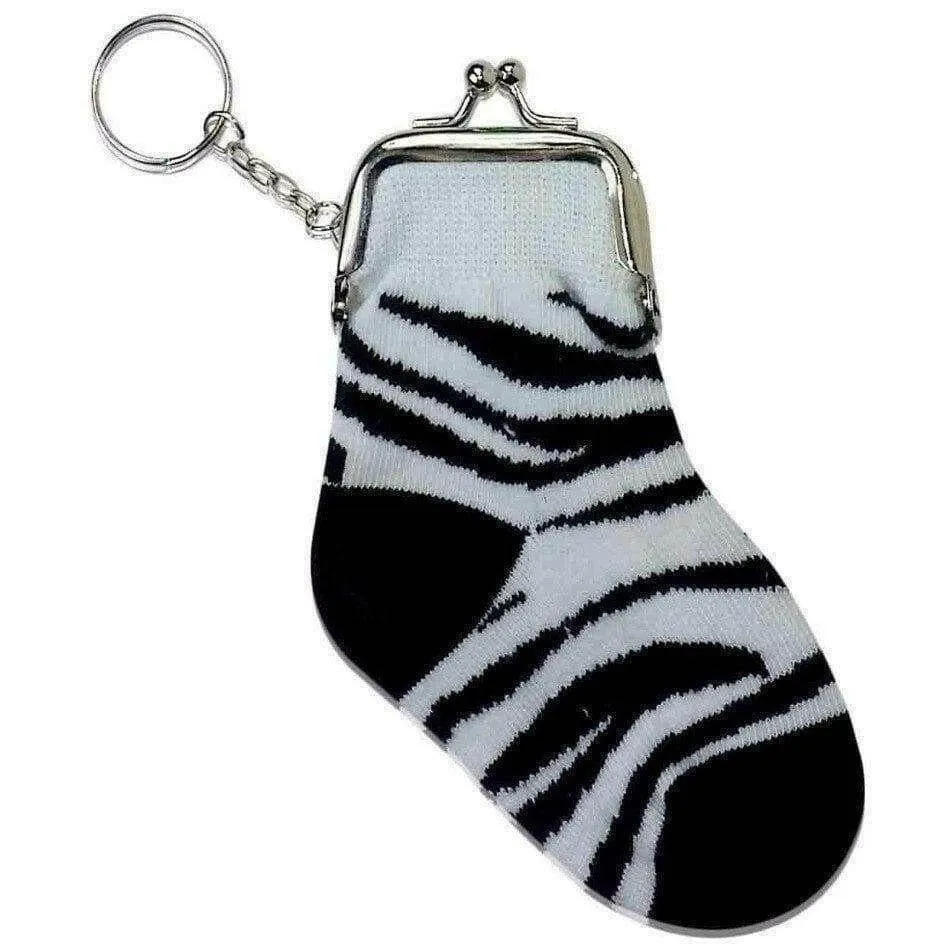 Fun Novelty Sock Shaped Coin Purse