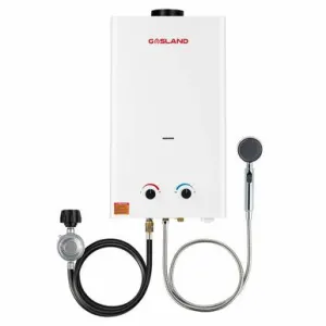 Gasland Outdoor Portable Tankless Water Heater - 3.18GPM 12L - White