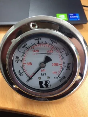 Gauge Pressure 2500 psi