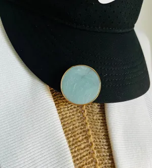 Golf Markers India Agate Stone Golf Ball Marker  Natural Stone Birthday Golf Gift for Golfer Gift for Her by Fabulici
