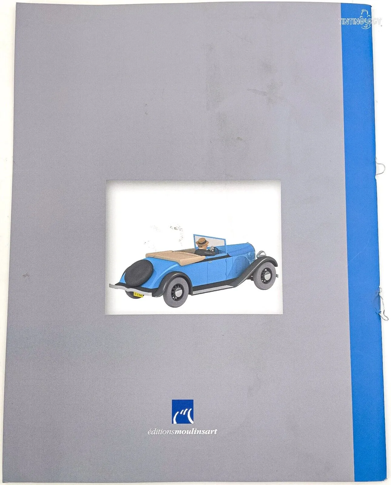 HACHETTE Tintin Car 1/24 # 46 Decapotable - Blue Lotus Rare Model Voiture Figure
