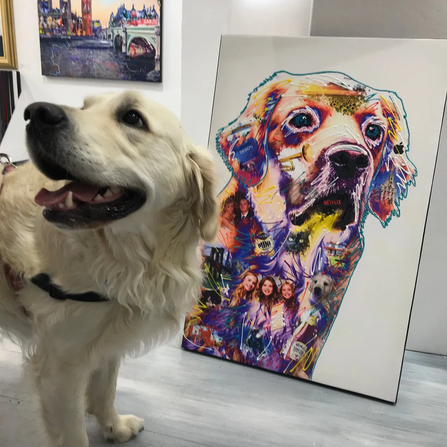 Hand Embellished Personalised Art