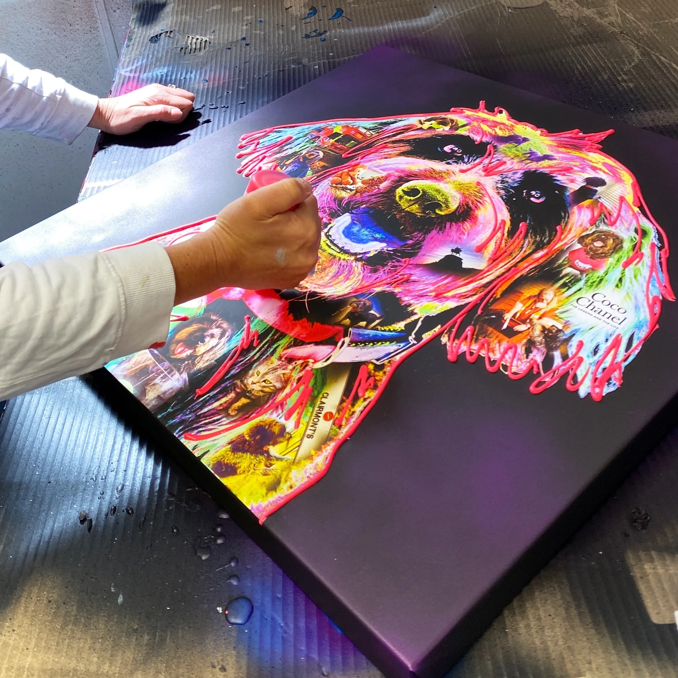Hand Embellished Personalised Art