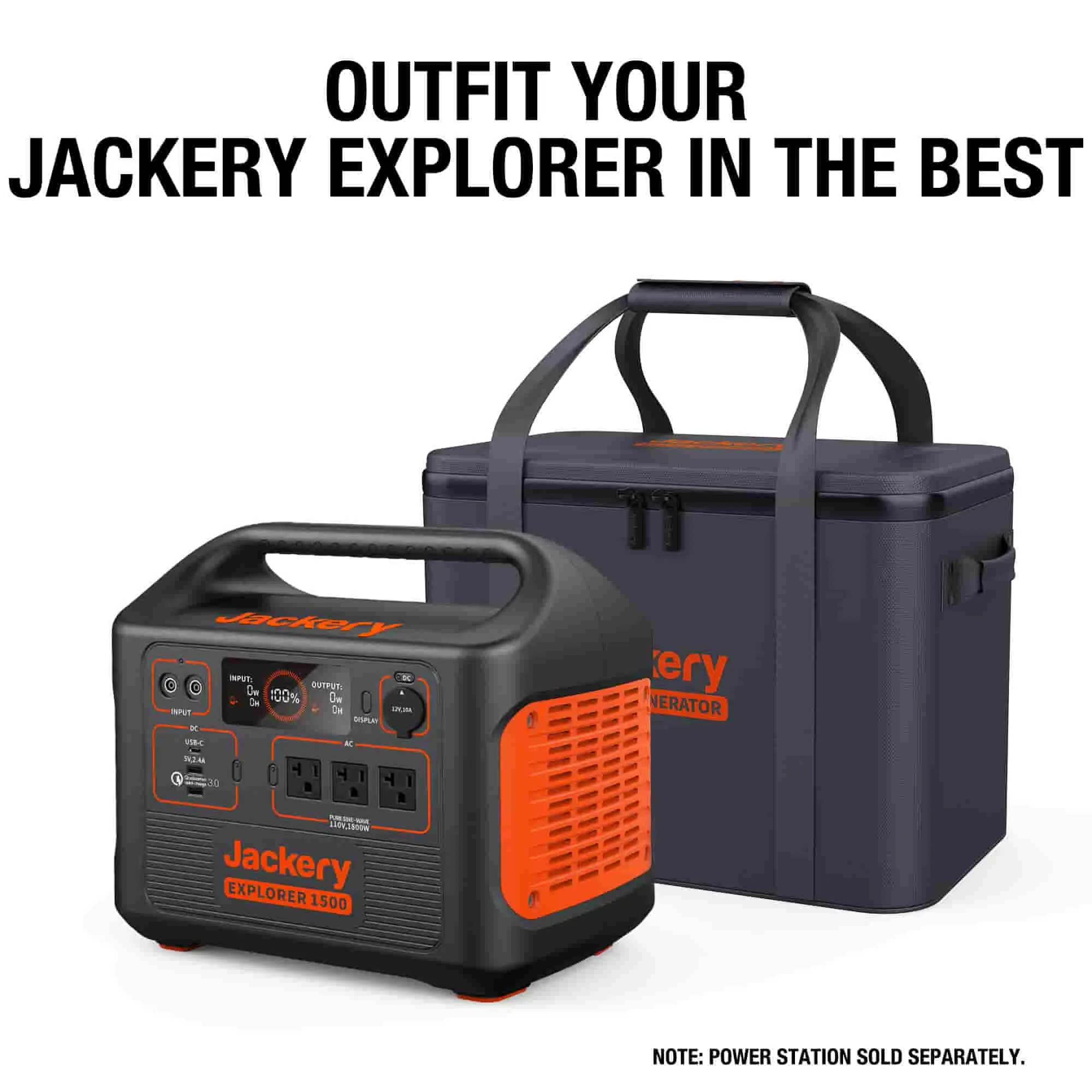 Jackery Upgraded Carrying Case Bag for Explorer 600 Plus/1000/1000 Pro (M)
