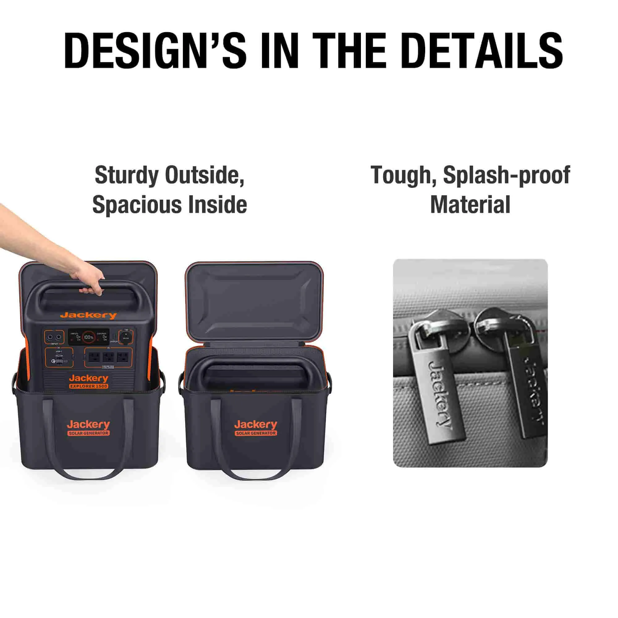 Jackery Upgraded Carrying Case Bag for Explorer 600 Plus/1000/1000 Pro (M)