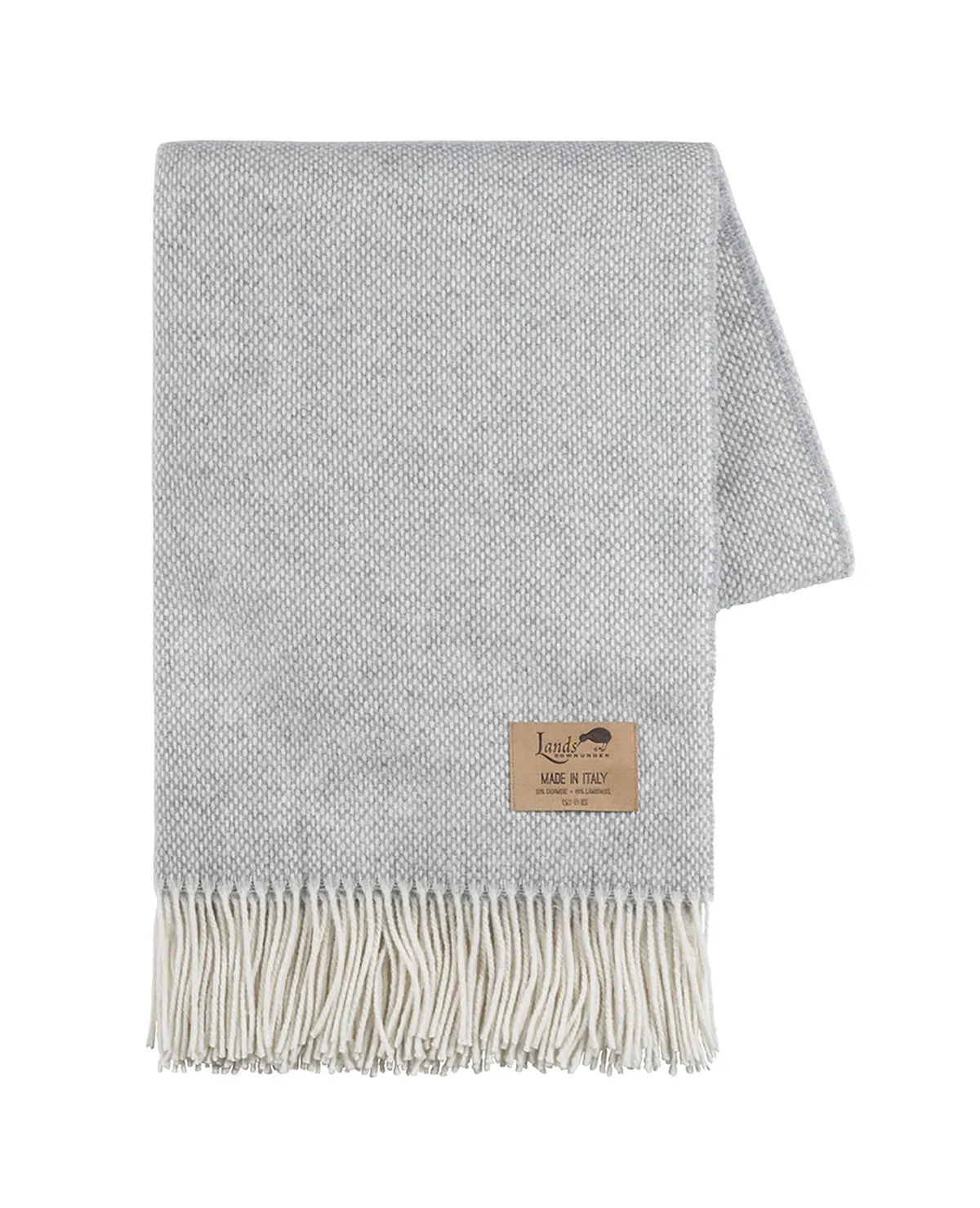 Juno Cashmere Throw Light Grey