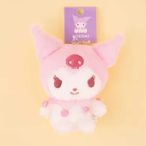 Kuromi Pink Pastel Plushie Charm - Medium