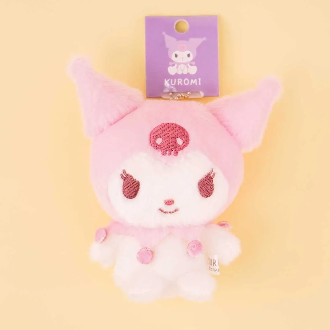 Kuromi Pink Pastel Plushie Charm - Medium