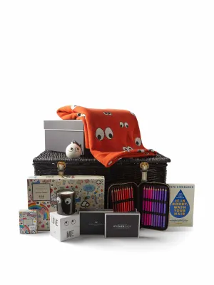 Large wooden hamper