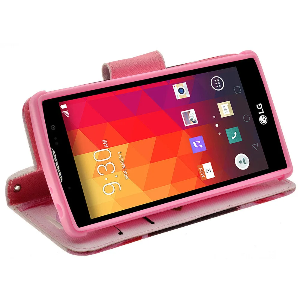 LG Volt2 Case,  LG LS751 Case Wrist Strap Pu Leather Magnetic Flip Fold[Kickstand] Wallet Case with ID & Card Slots for LG Volt2 - Vivid Sunflower